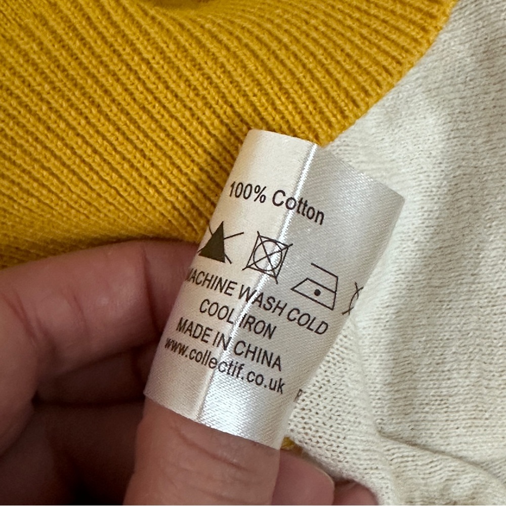 ModCloth Mustard Yellow Polka Dot Short Sleeve Sweater - Picture 12 of 12